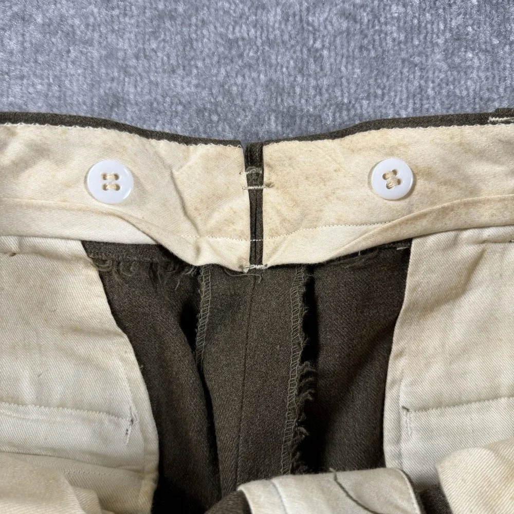 US Military Trousers‎ Men's 31x29 Olive Green Wool M-1952